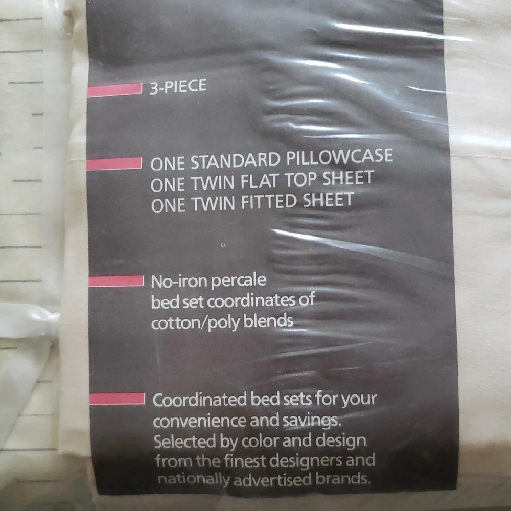 NWT Elegant Floral Twin Bed Sheet Set 3 Piece Flat Fitted And Pillow Case Cotton